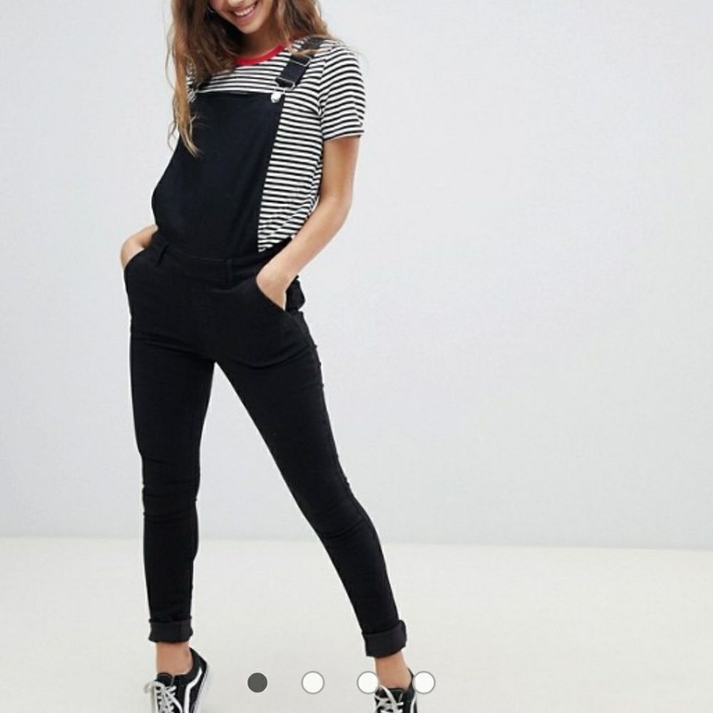 Noisy May Black Denim Overall